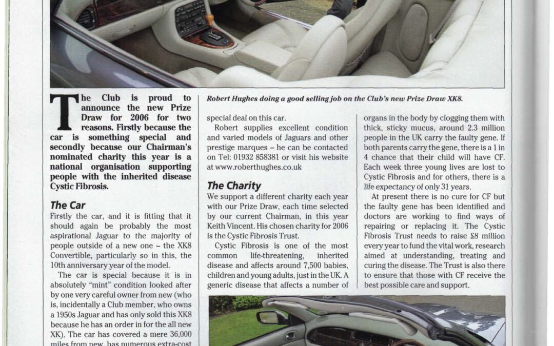 Jaguar Enthusiast March 2006 – Cystic Fibrosis Trust