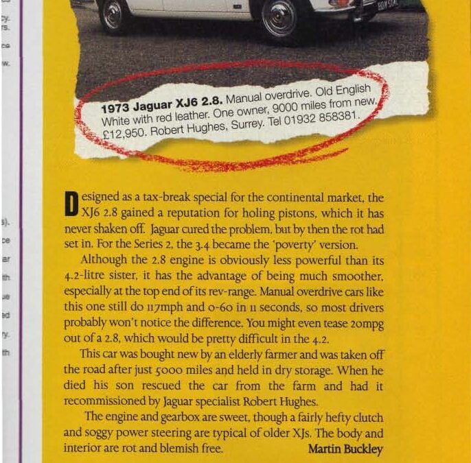 Classic Cars – Jaguar XJ6 2.8