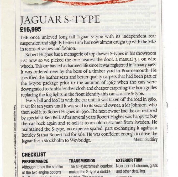 Classic Cars December 2002 – Jaguar S-Type