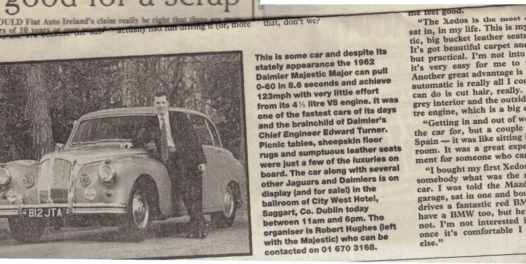 Irish Independent Circa 2001 – Daimler Majestic Major