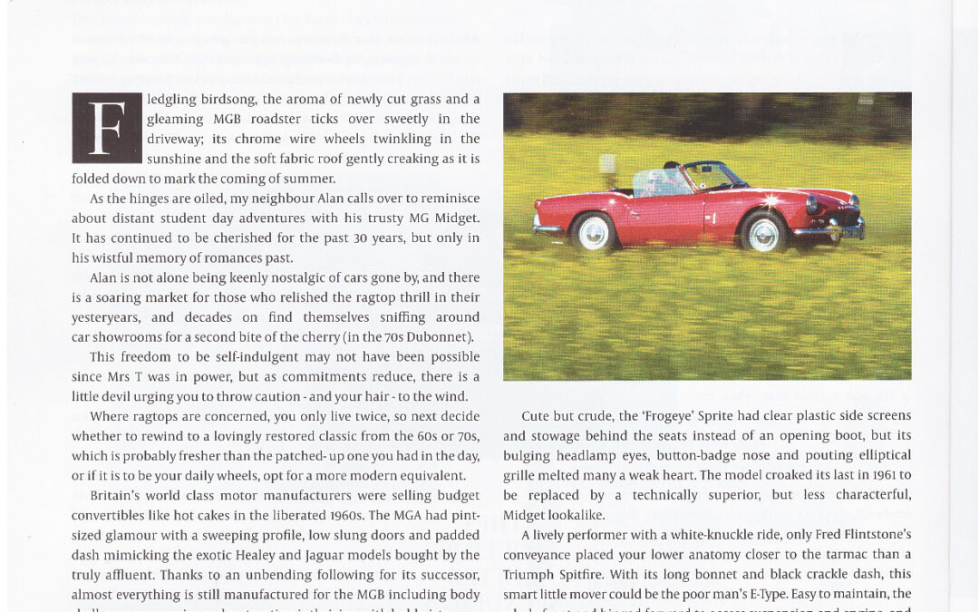 Article written by Robert Hughes – Sports Cars