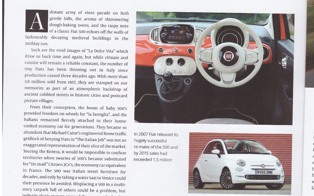 Article written by Robert Hughes – Fiat 500