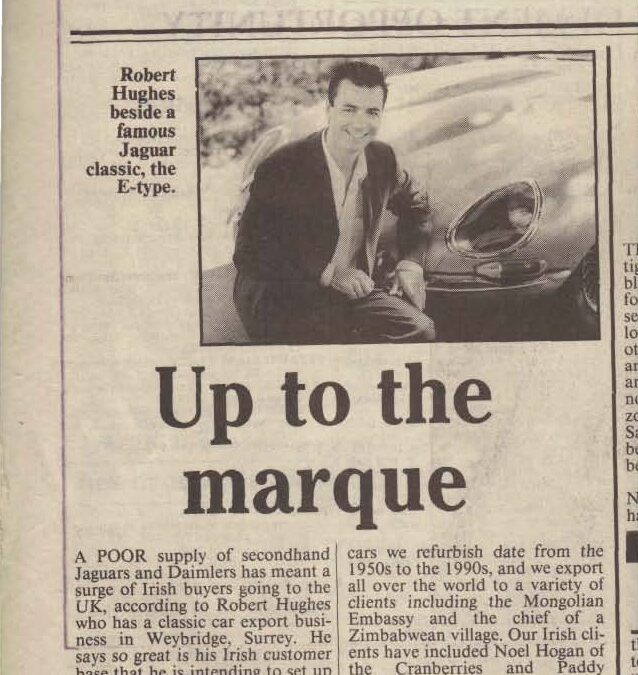 Irish Times 1998 – Up to the marque