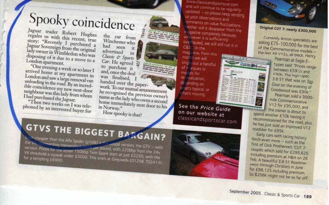 Classic & Sports Car September 2005 – As recorded at “Ripley’s believe it or not”