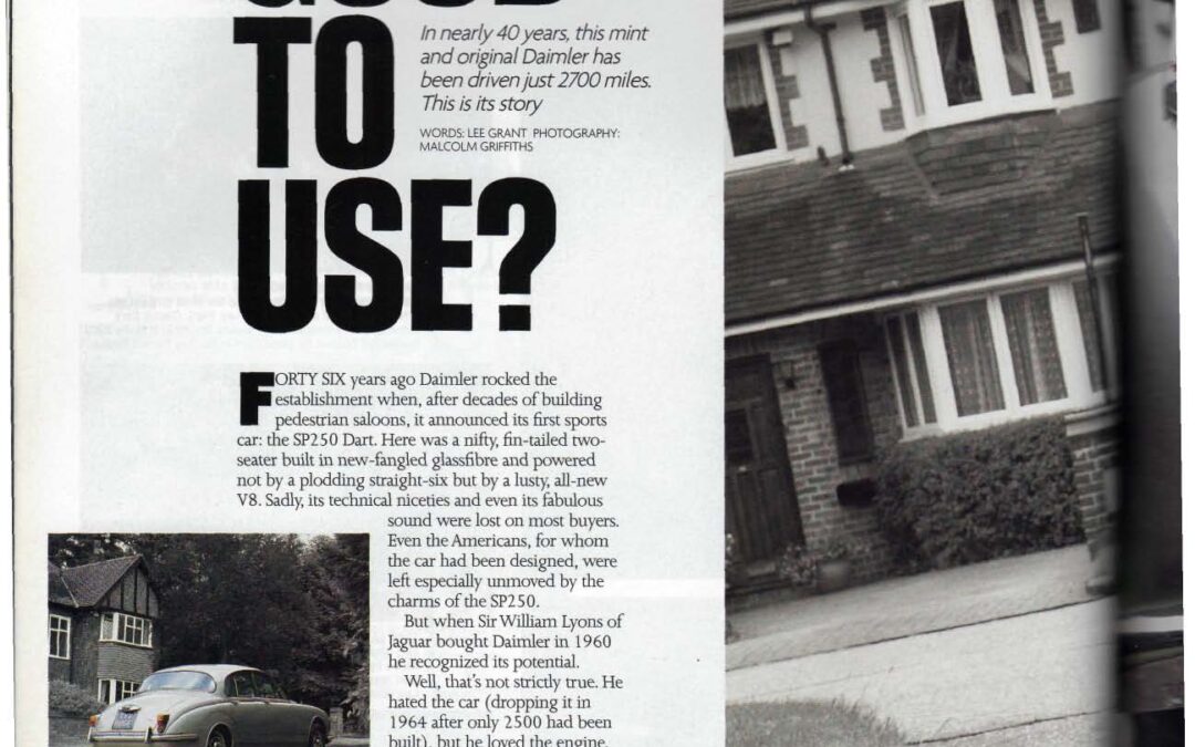 Classic Cars October 2005 – Daimler V8 250 supplied