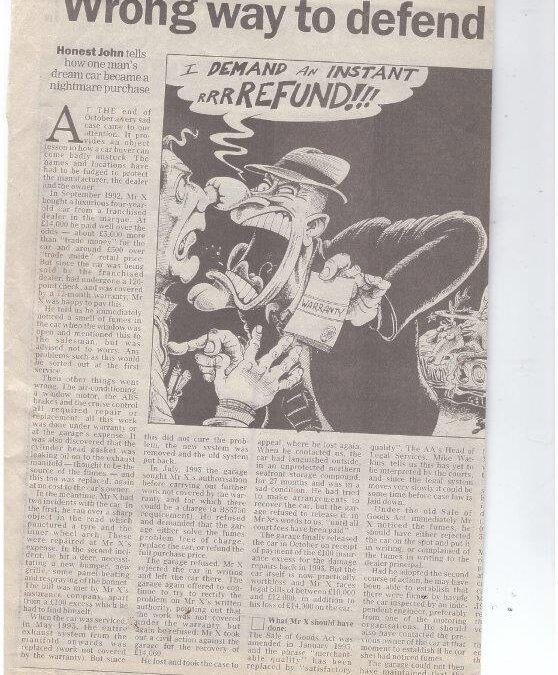 December 1995 – Honest John