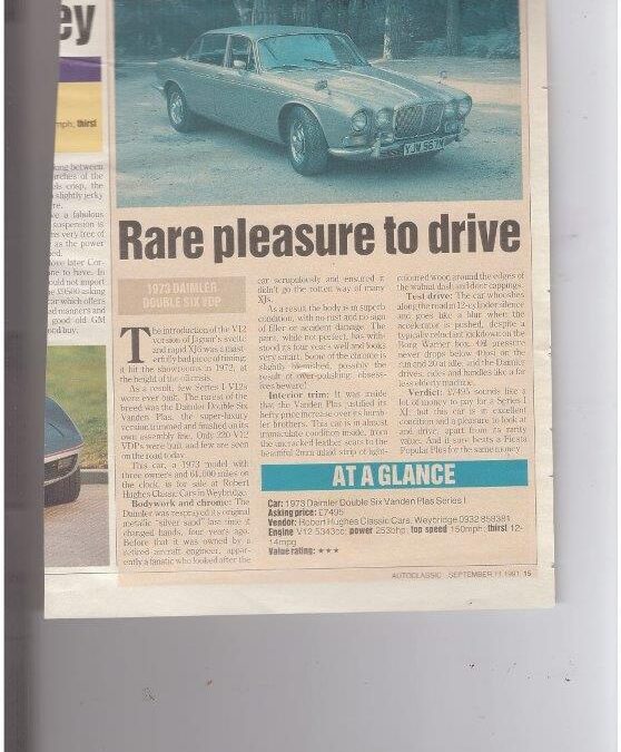 Autoclassic – Daimler Double Sixe supplied