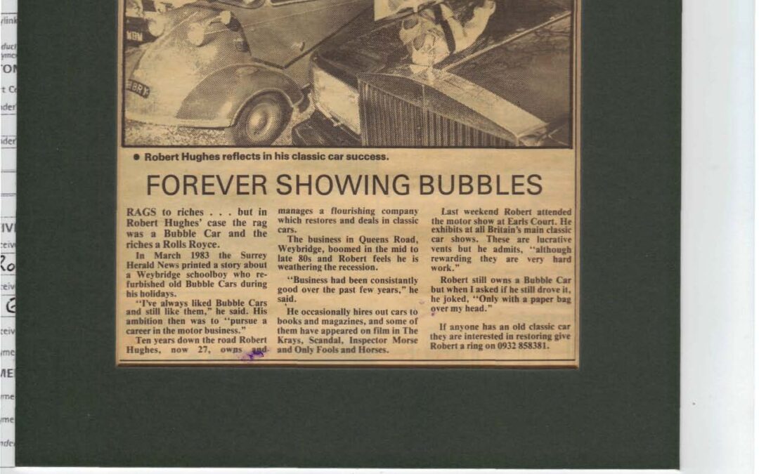 Surrey Herald 1988 – Forever blowing bubbles