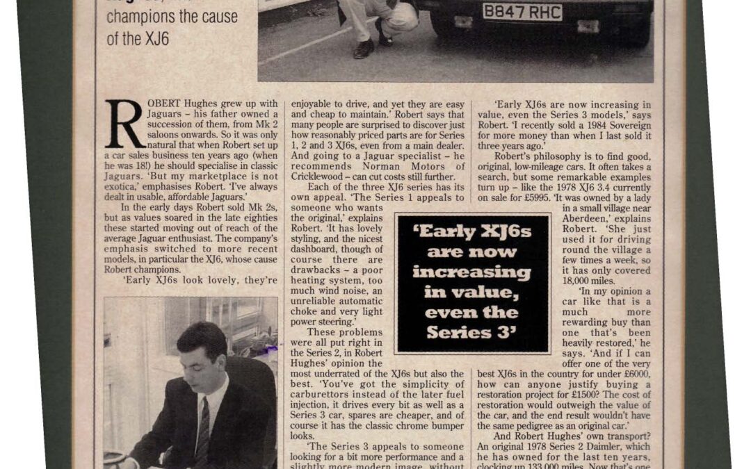 Popular Classics June 1994 – Champion the cause of the XJ6