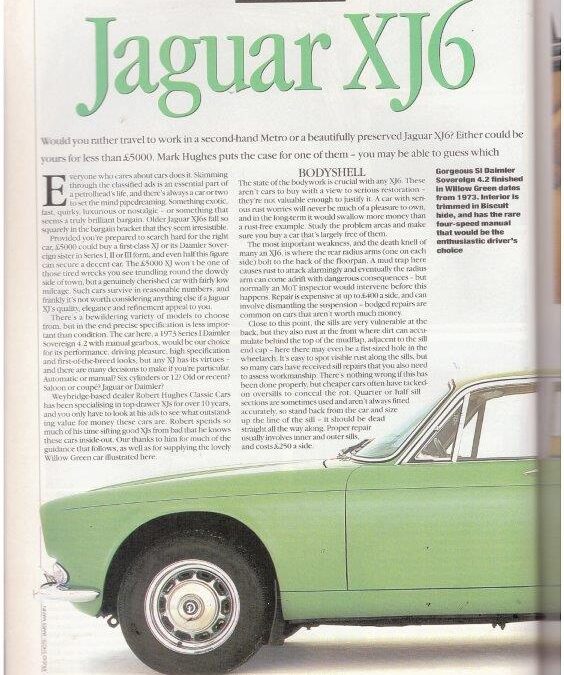 Classic and Sportscar April 1995 – Daimler Sovereign supplied