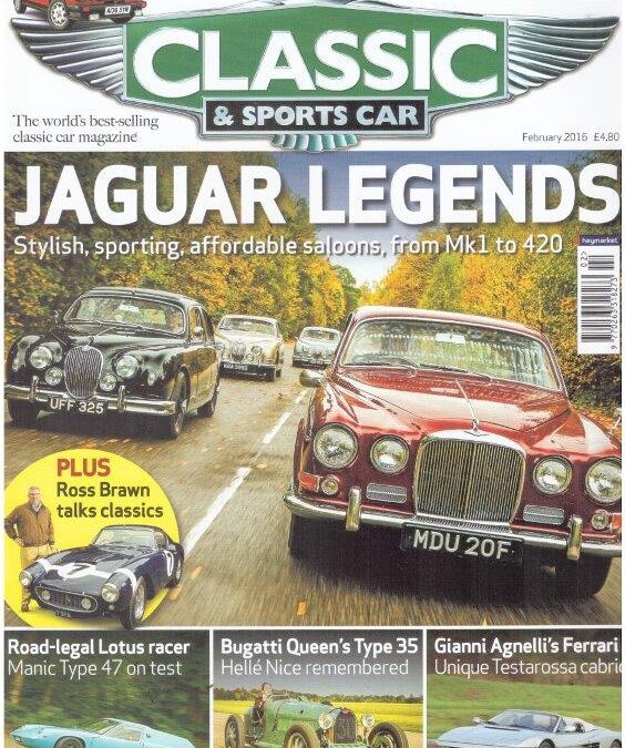 Classic & Sports Car February 2016 – Jaguar S Type, Mk 2 and S Type supplied