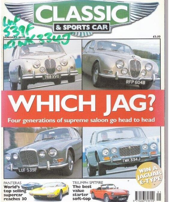 Classic & Sports Car January 2002 – Jaguar 420 and XJ6 supplied