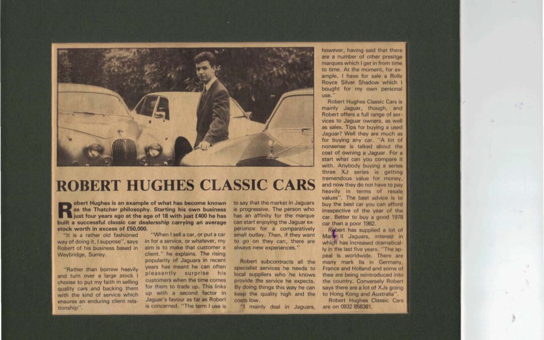 Circa 1987 – Robert Hughes Classic Cars