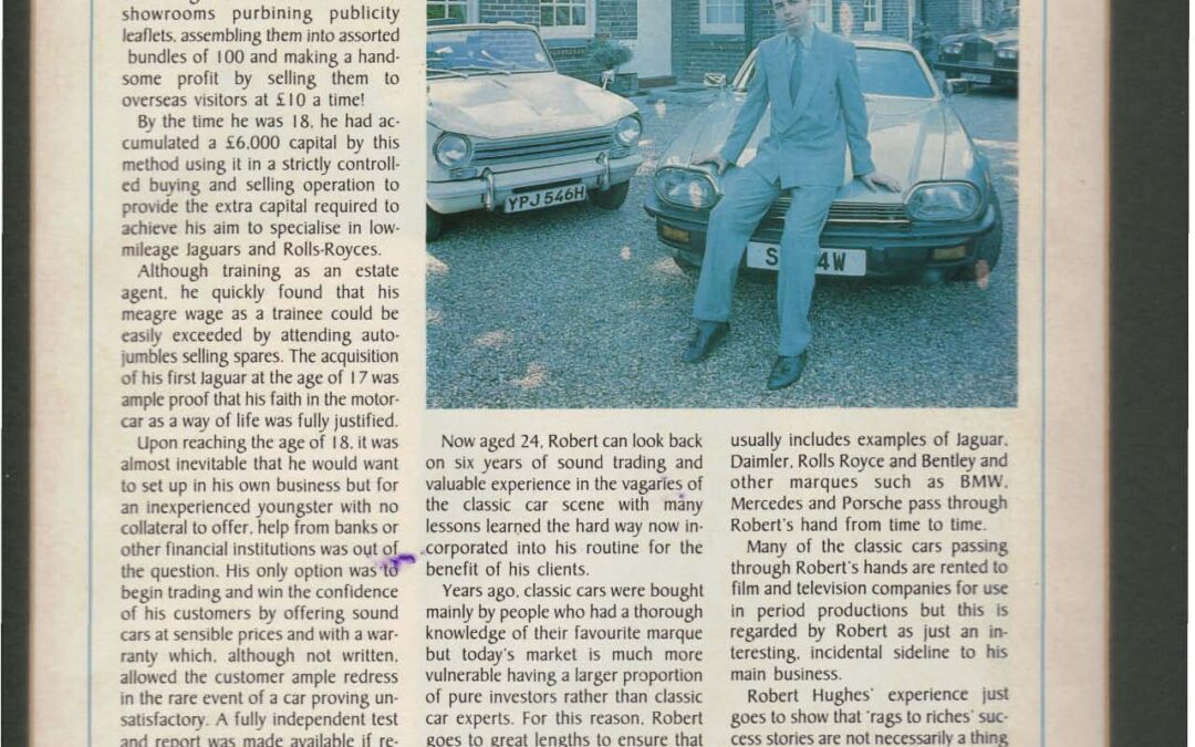 Old Car October 1989 – From Jags to Riches