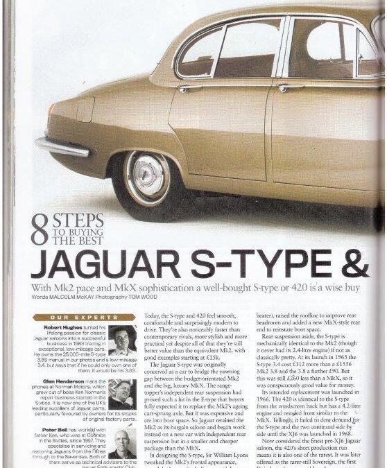 Classic Cars 2016 – Jaguar S Type supplied