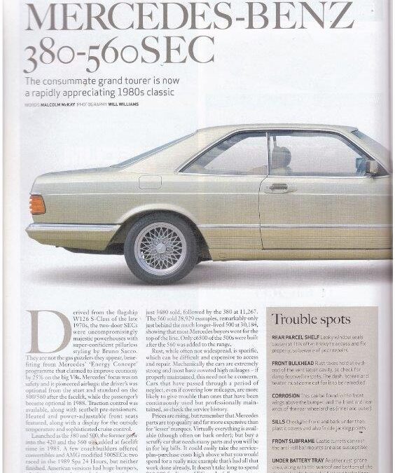 Classic & Sports Car 2019 – Mercedes supplied