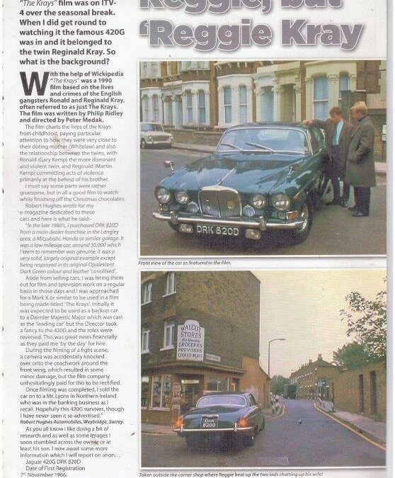 Our involvement with this car -Jaguar Enthusiast 2013 – The Krays Jaguar 420G