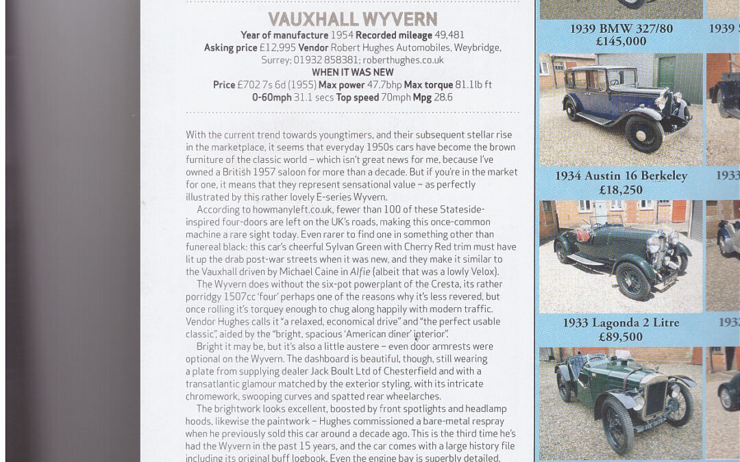 Vauxhall Wyvern Classic and Sportscar Oct 2021